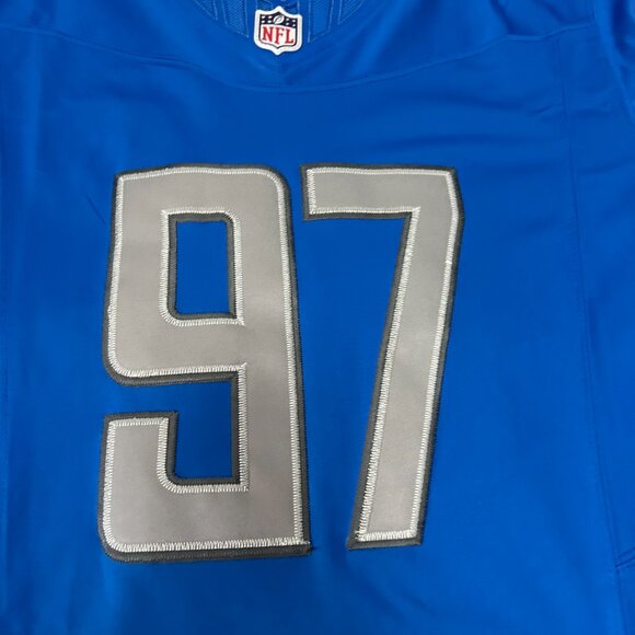 NFL Aidan Hutchinson Detroit Lions Nike Dri Fit Nfl Elite #97 Jersey - Picture 2 of 6